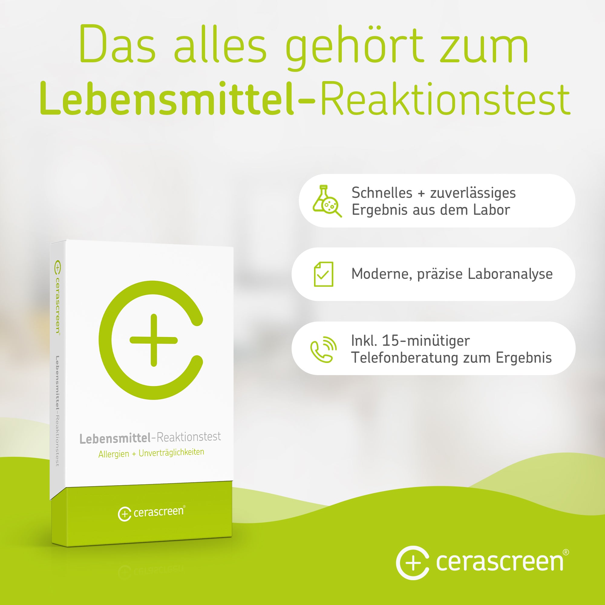 cerascreen Vital Lebensmittel-Reaktionstest Bluttest Einzelpackung