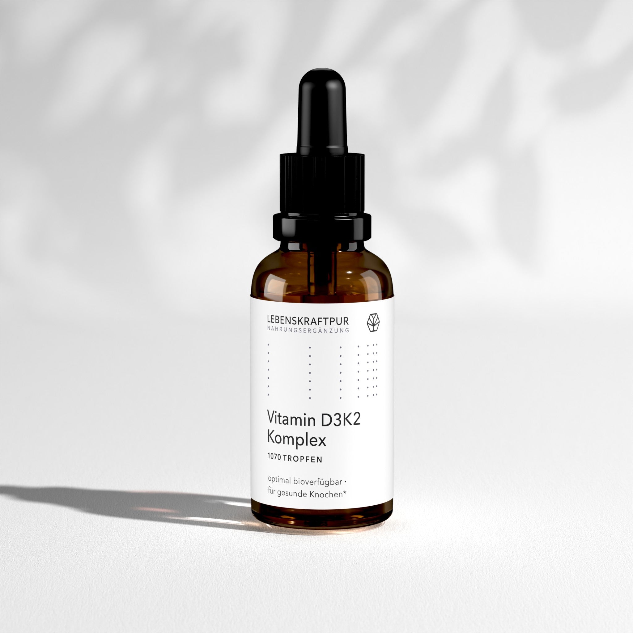 Lebenskraftpur Vitamin D3K2 Komplex Tropfen 30 ml mit MCT-Öl