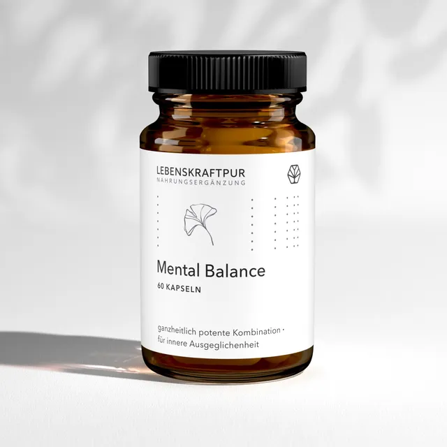 LebenskraftPur Mental Balance Kapseln Rosenwurz Ginkgo