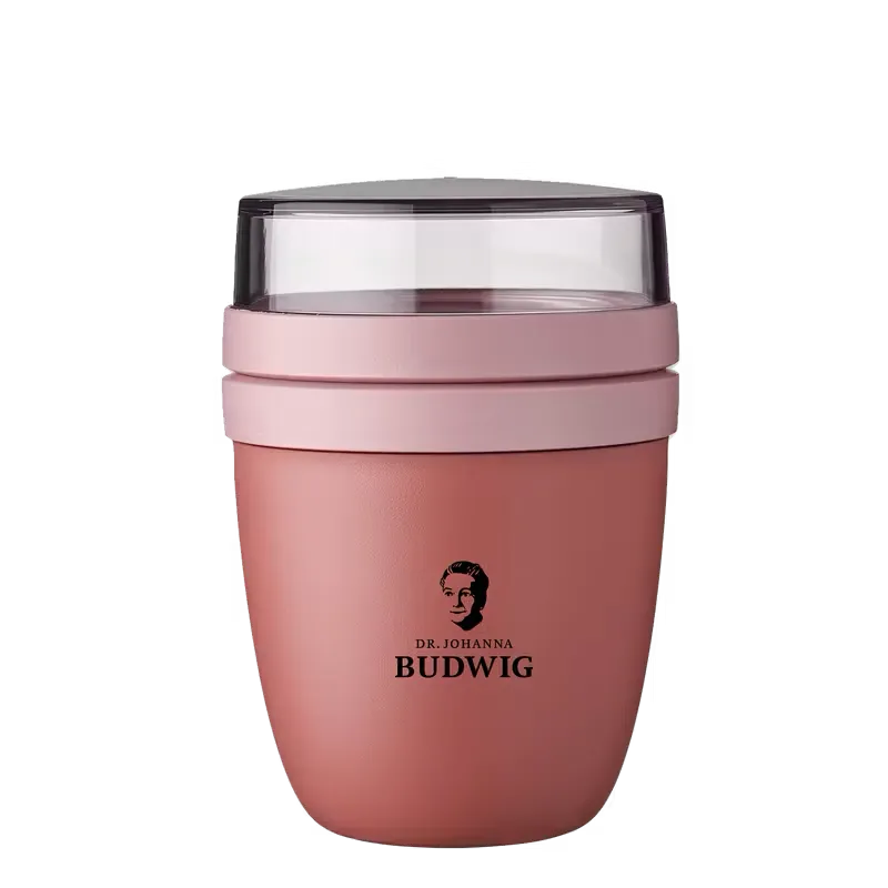 Dr. Budwig to go Becher Vivid mauve Dose 500 ml + 200 ml