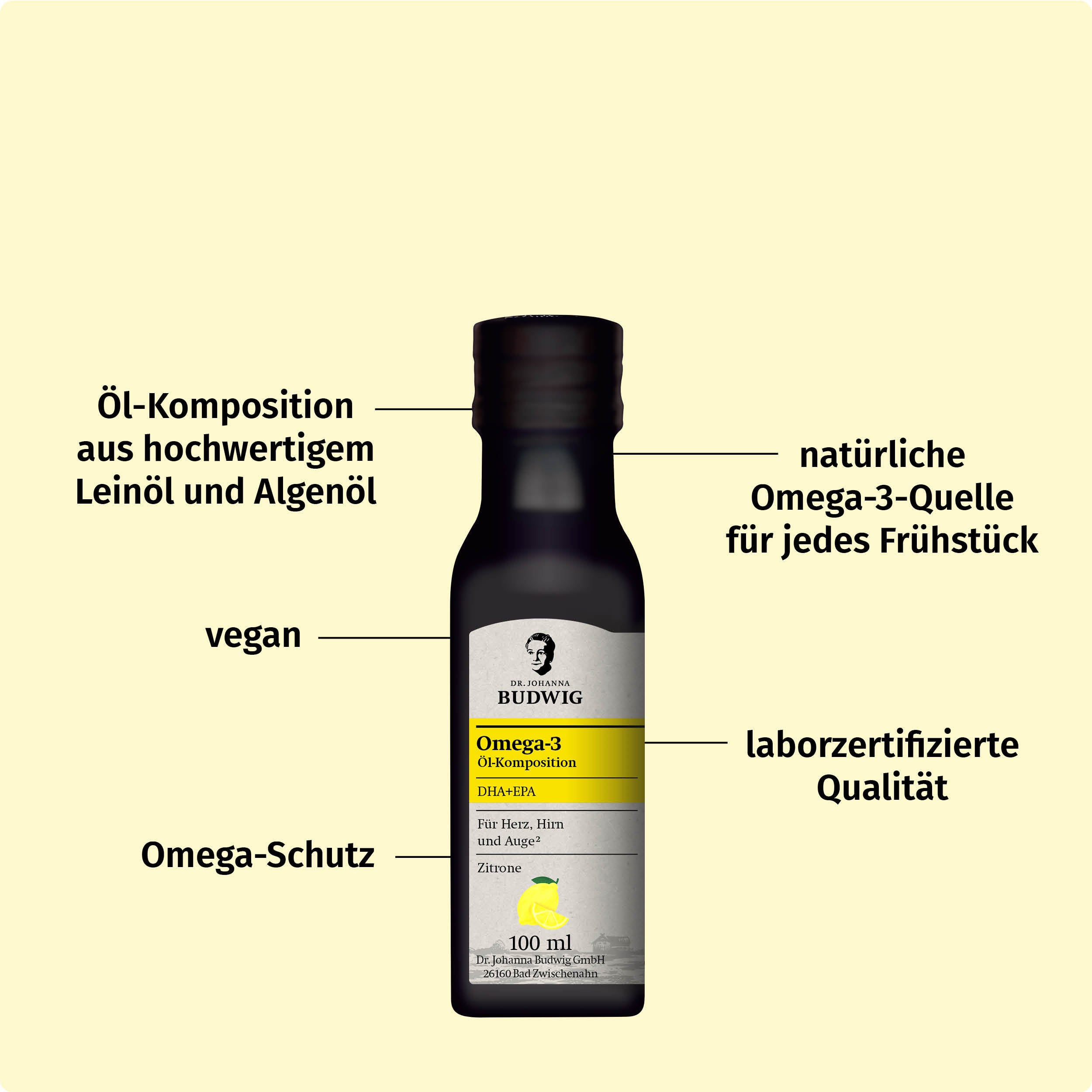 Dr. Budwig DHA+EPA-Minis Probierpaket 3x100 ml Öle