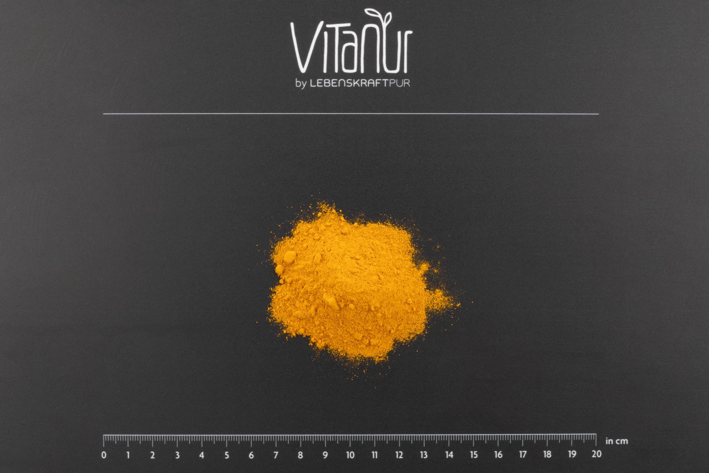 LebenskraftPur Superfood Bio Kurkuma Plus Pulver mit Pfeffer