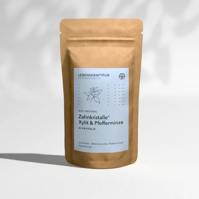 LebenskraftPur Zahnkristalle Xylit Pfefferminze Bonbons