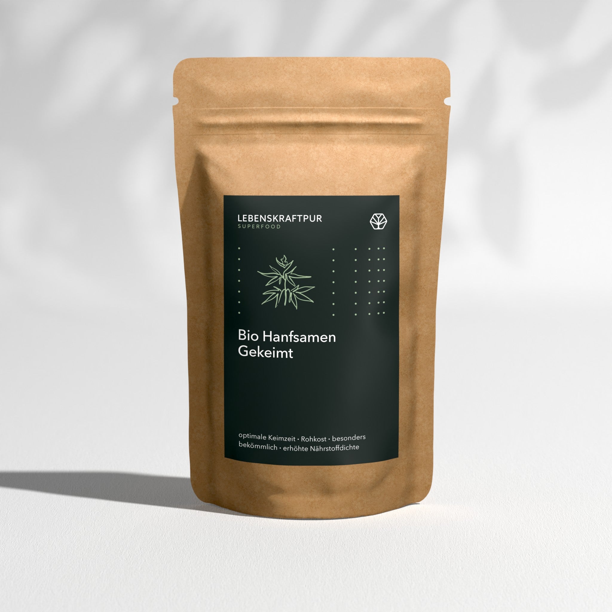 LebenskraftPur Bio Hanfsamen Gekeimt Superfood 650 g Roh