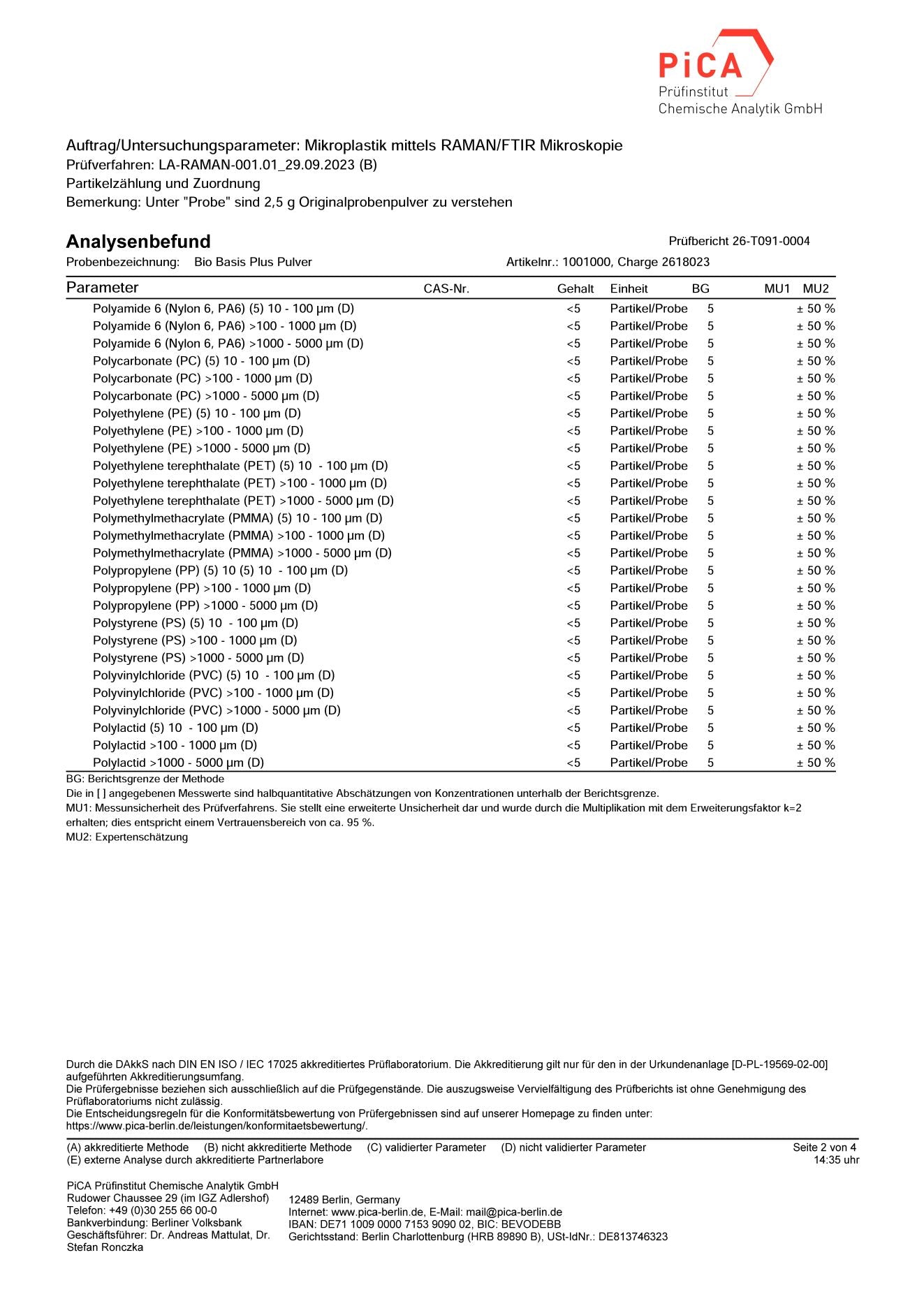 LebenskraftPur Bio Basis Plus Pulver 40 Zutaten vegan