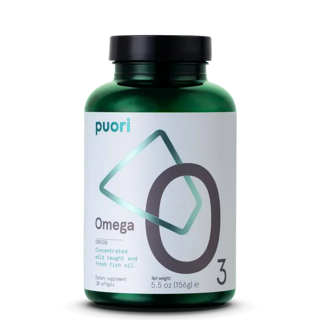 Puori O3 Omega-3 Fischöl Kapseln 120 Stück EPA DHA