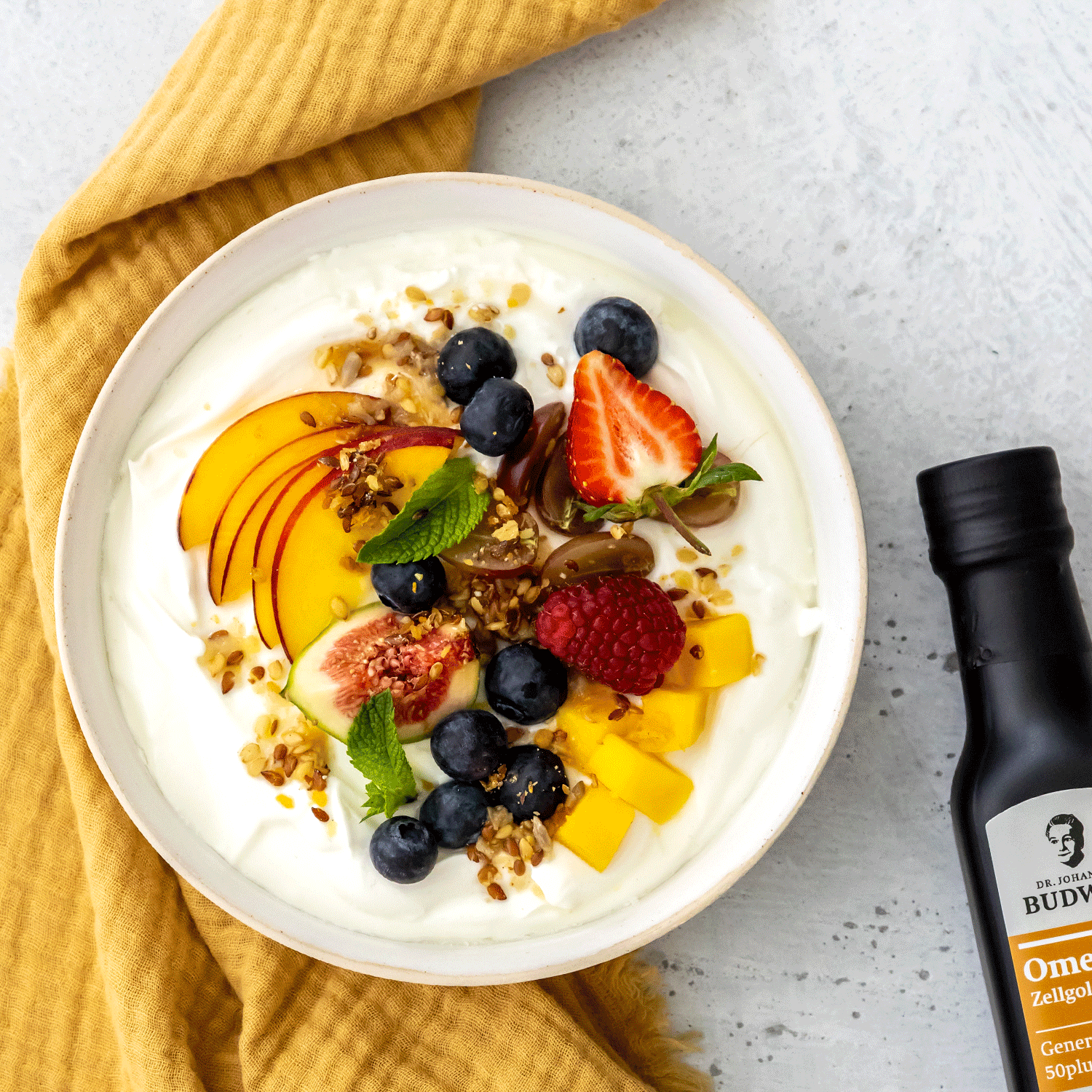 Dr. Johanna Budwig Kennenlern-Paket 50plus Öl Porridge Set