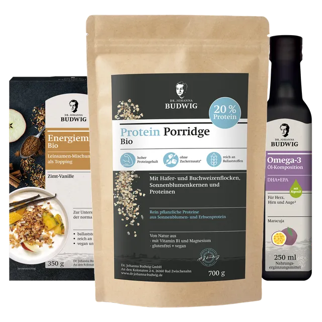 Dr. Johanna Budwig Lynns Frühstücks-Bundle Protein Porridge Maracuja