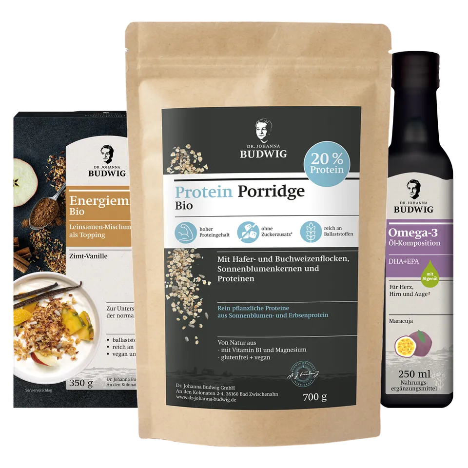 Dr. Johanna Budwig Lynns Frühstücks-Bundle Protein Porridge Maracuja