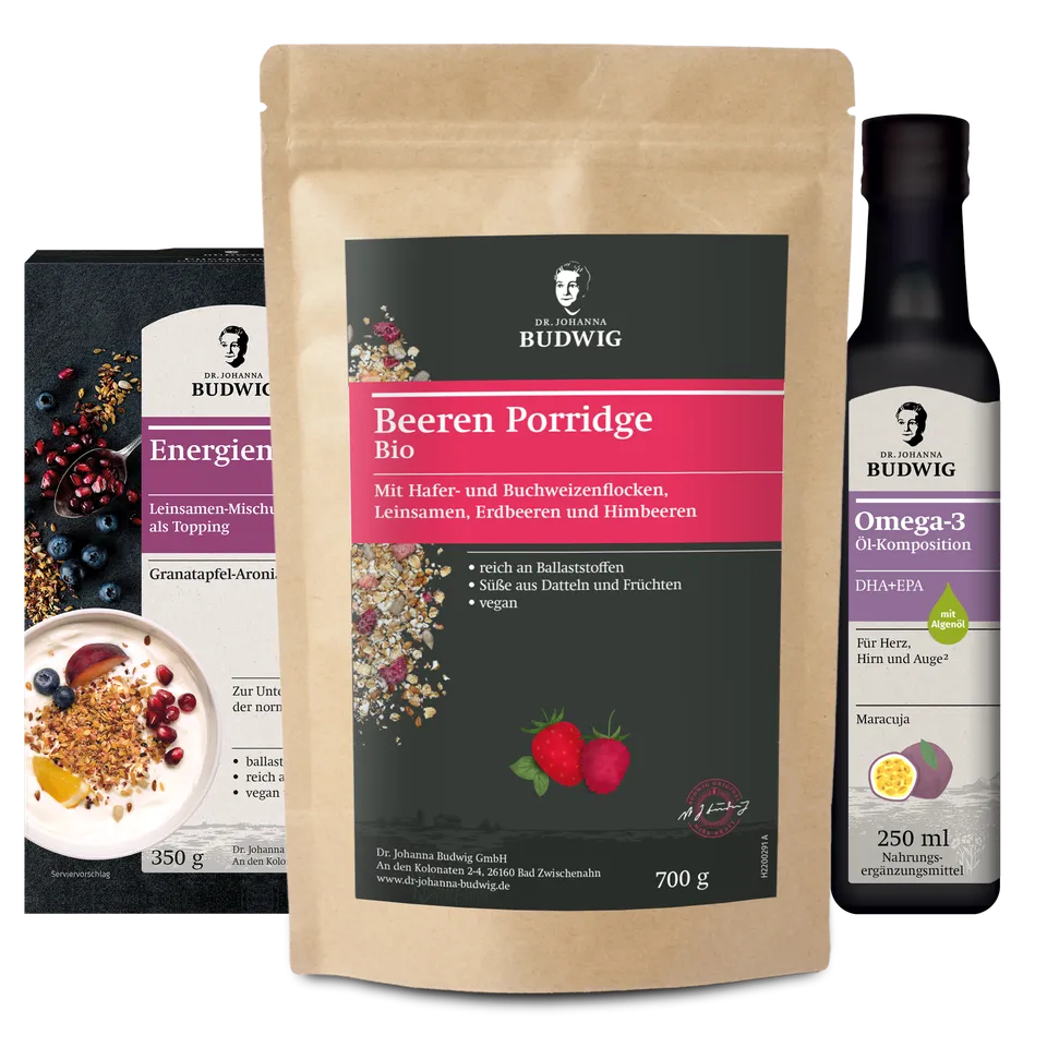 Dr. Johanna Budwig Jessis Frühstücks Paket Beeren