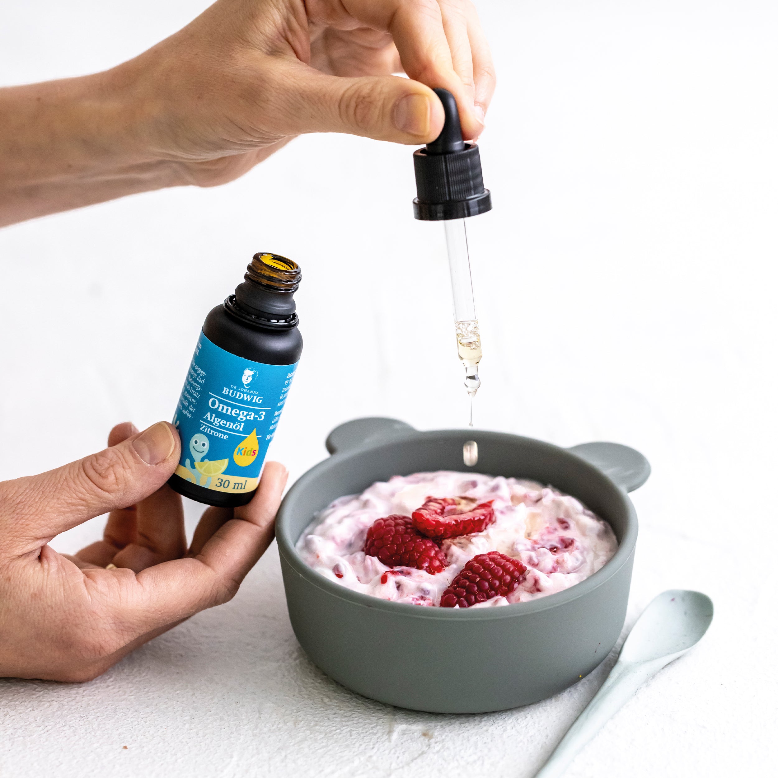 Dr. Johanna Budwig Algenöl Kids Kennenlern-Paket Beeren Porridge