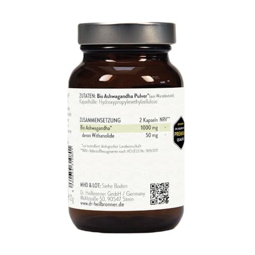 Dr. Heilbronner Bio Ashwagandha KSM-66 Kapseln 120 Stk
