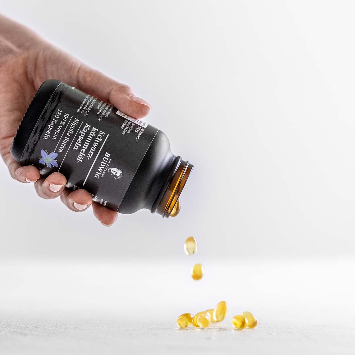 Dr. Johanna Budwig Schwarzkümmelöl Kapseln 60 Kapseln Bio Vegan