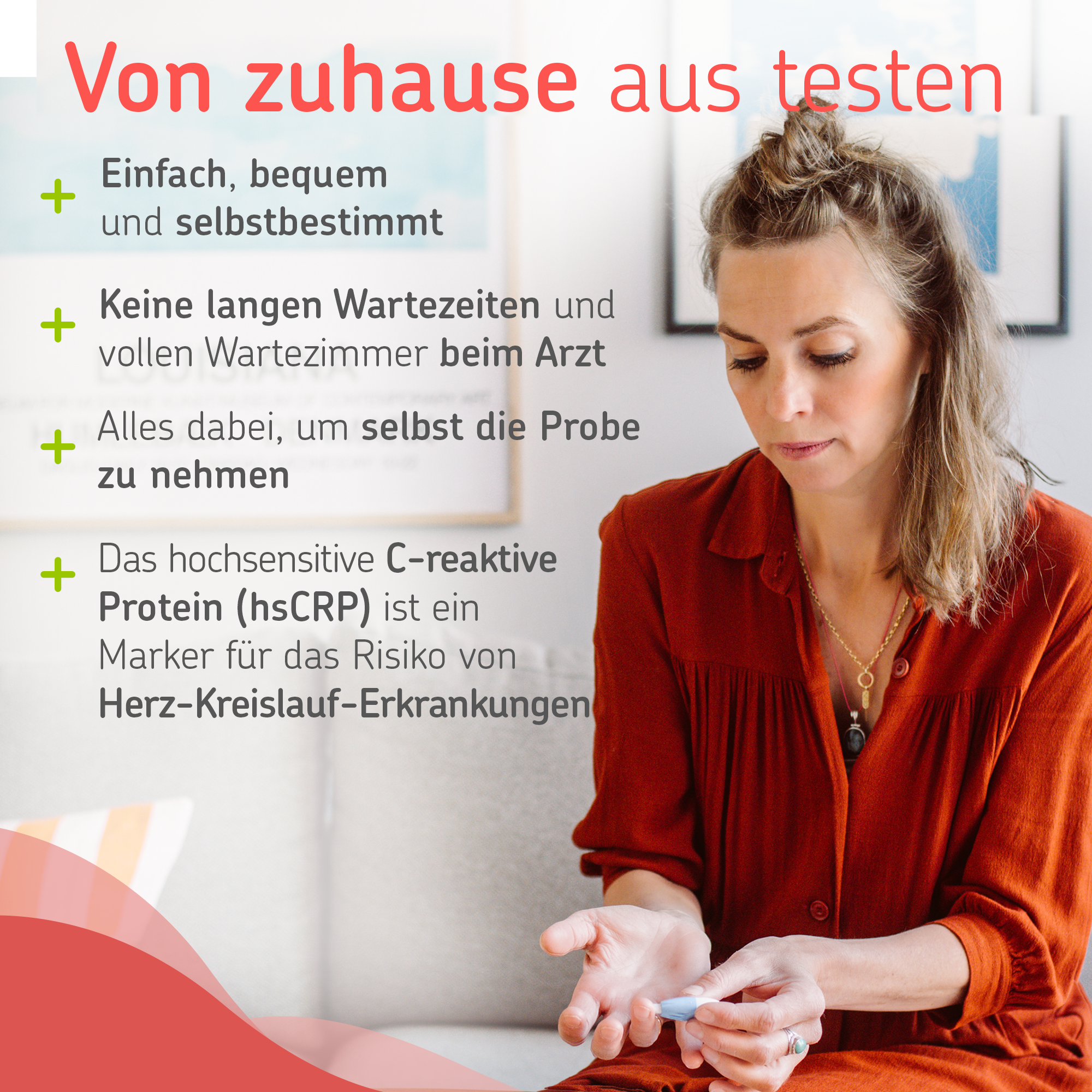 cerascreen hsCRP Test Heimtest Herz Entzündung Bluttest