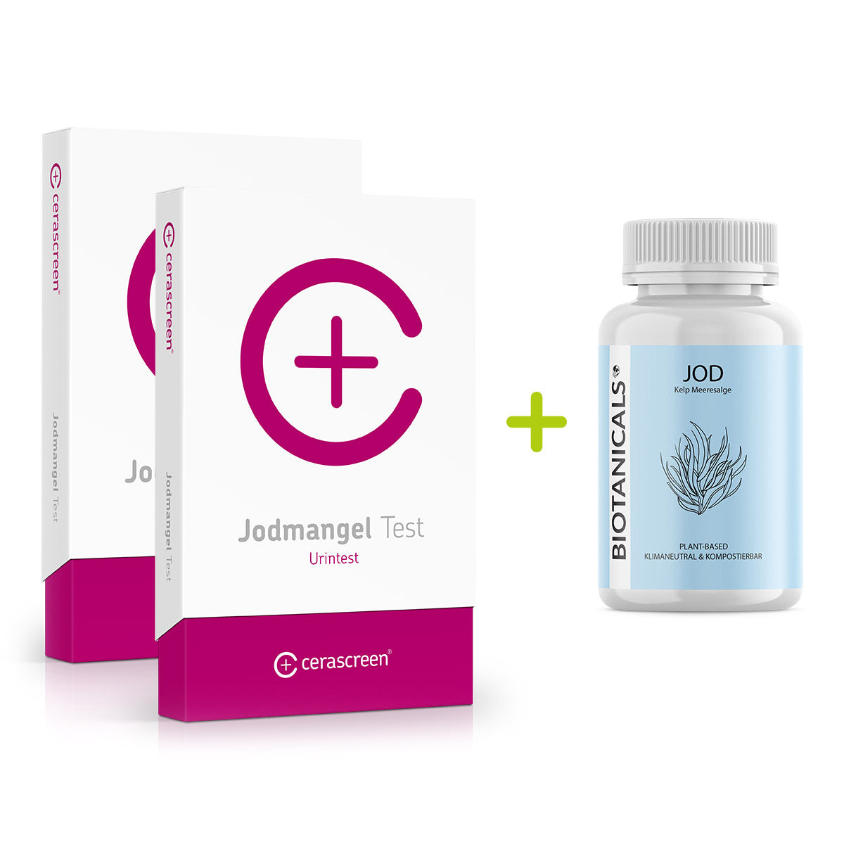 cerascreen Kombi-Pakete Jod-Kontrollset 2 Tests Jod-Kapseln