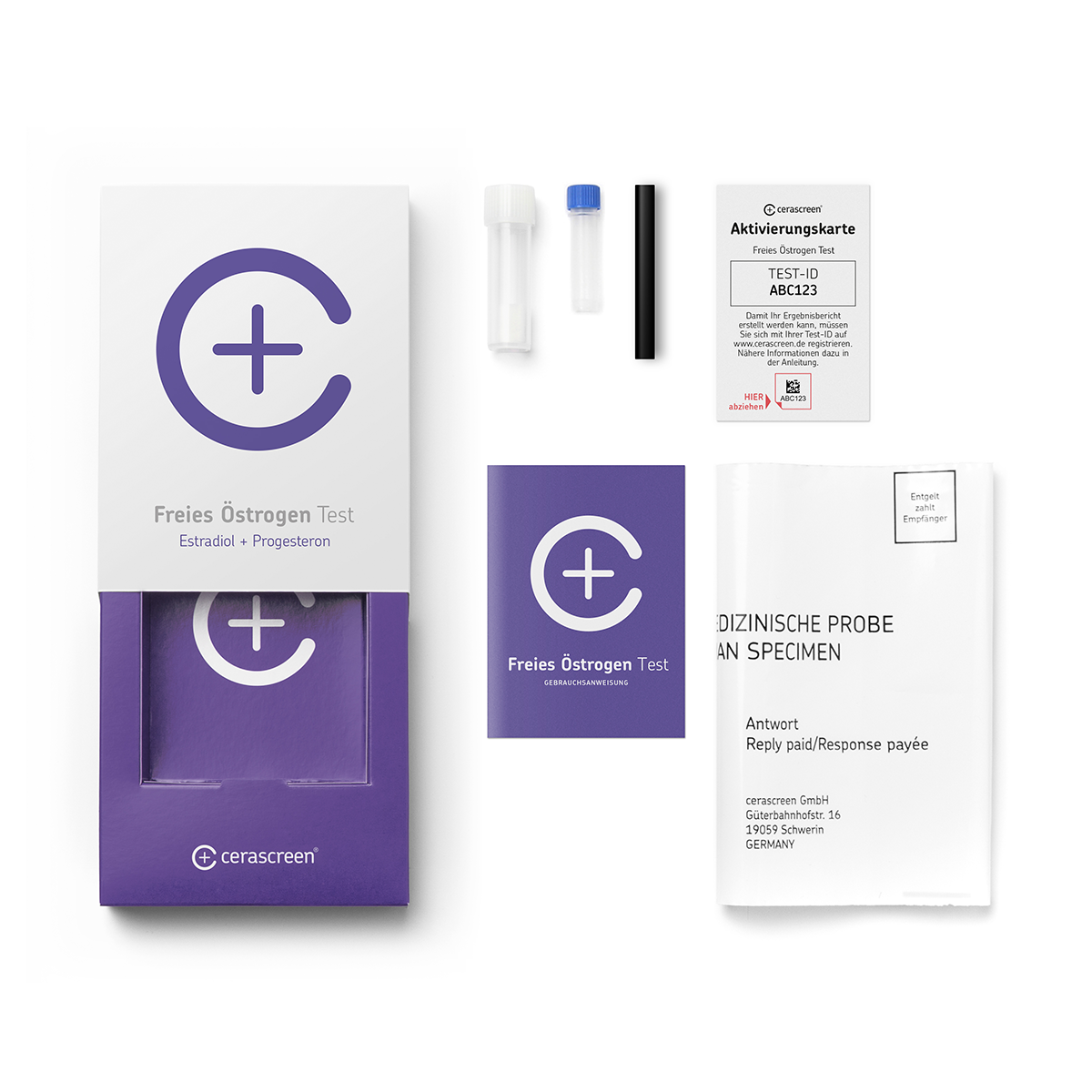 cerascreen Freies Östrogen Test Hormontest Frau Speichel