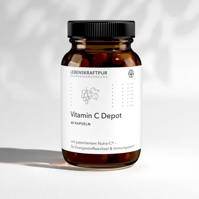 LebenskraftPur Vitamin C Depot Kapseln 60 Kapseln 500 mg vegan