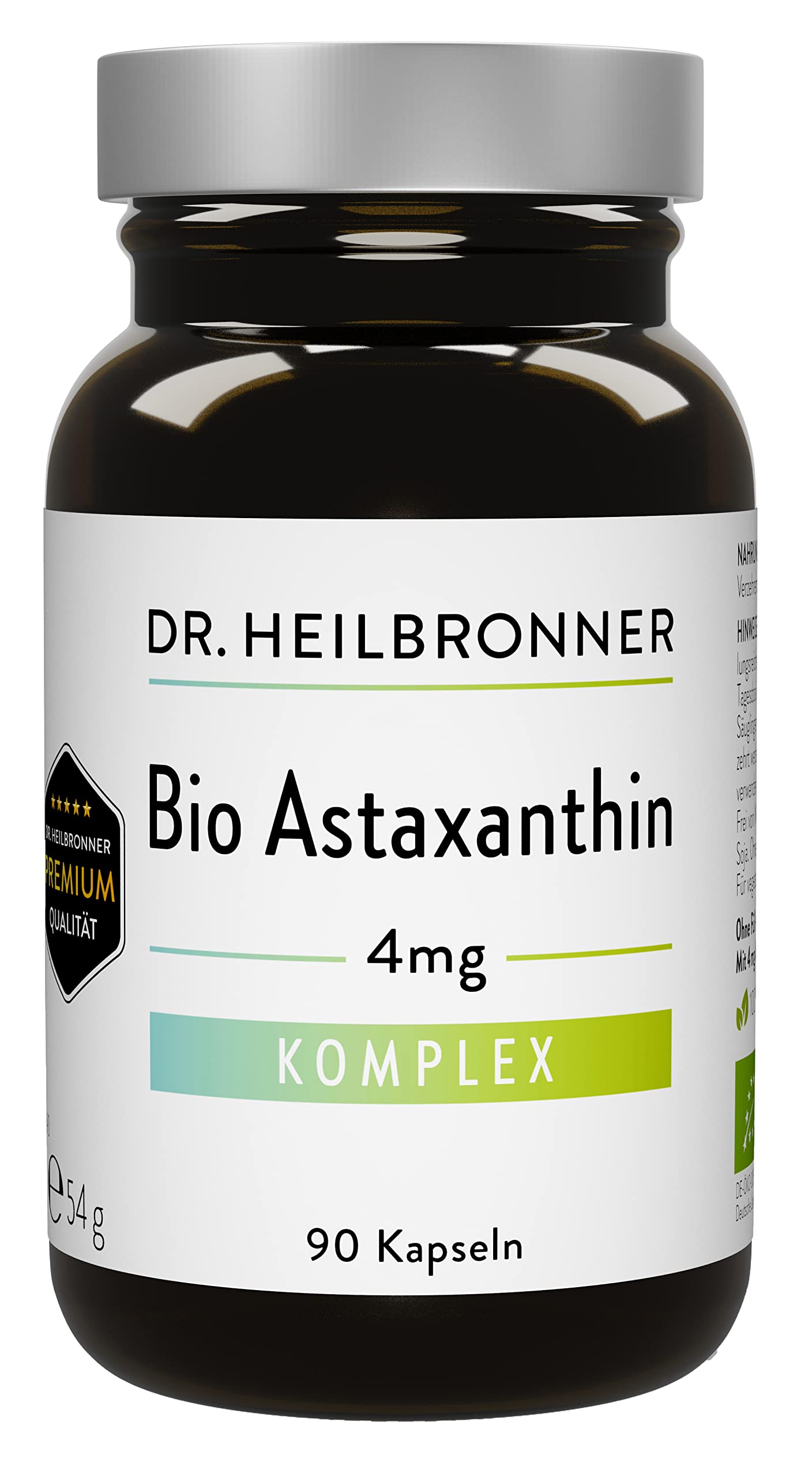 Dr. Heilbronner BIO-Astaxanthin 4mg Kapseln 90 Stk Algen-Komplex