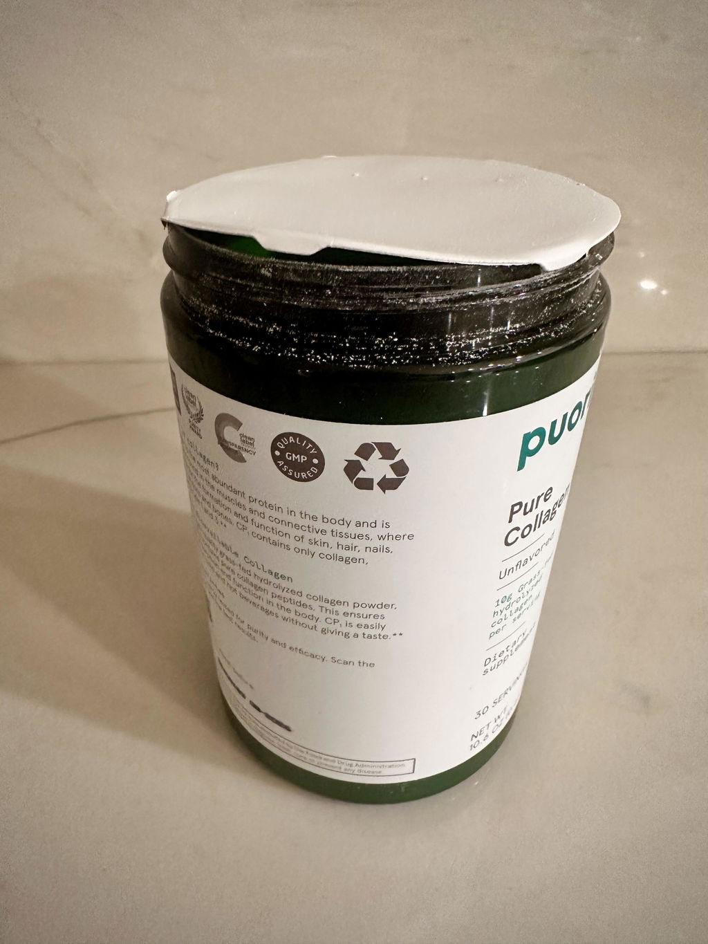 Puori CP1 Kollagen Peptide Pulver 10g Typ I III