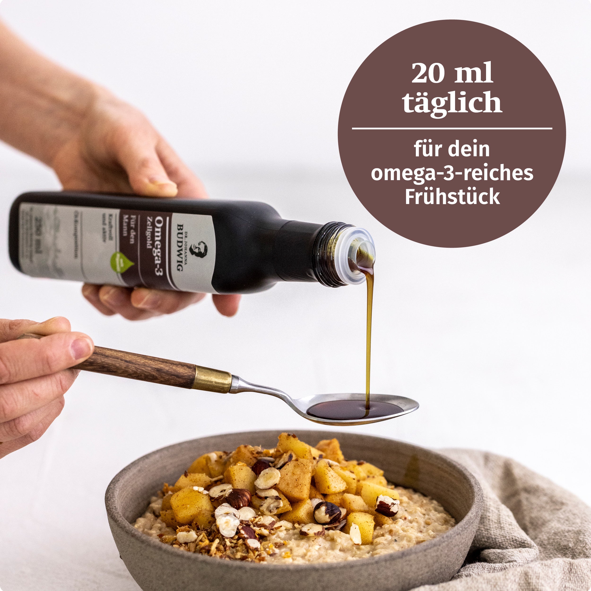 Dr. Johanna Budwig Omega-3 Öle Zellgold für den Mann Öl DHA EPA