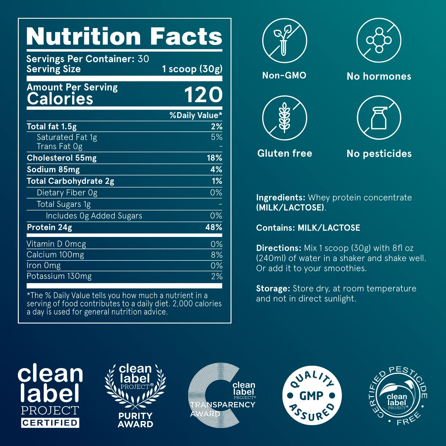 Puori PW1 Whey Protein Pulver neutral Weidehaltung