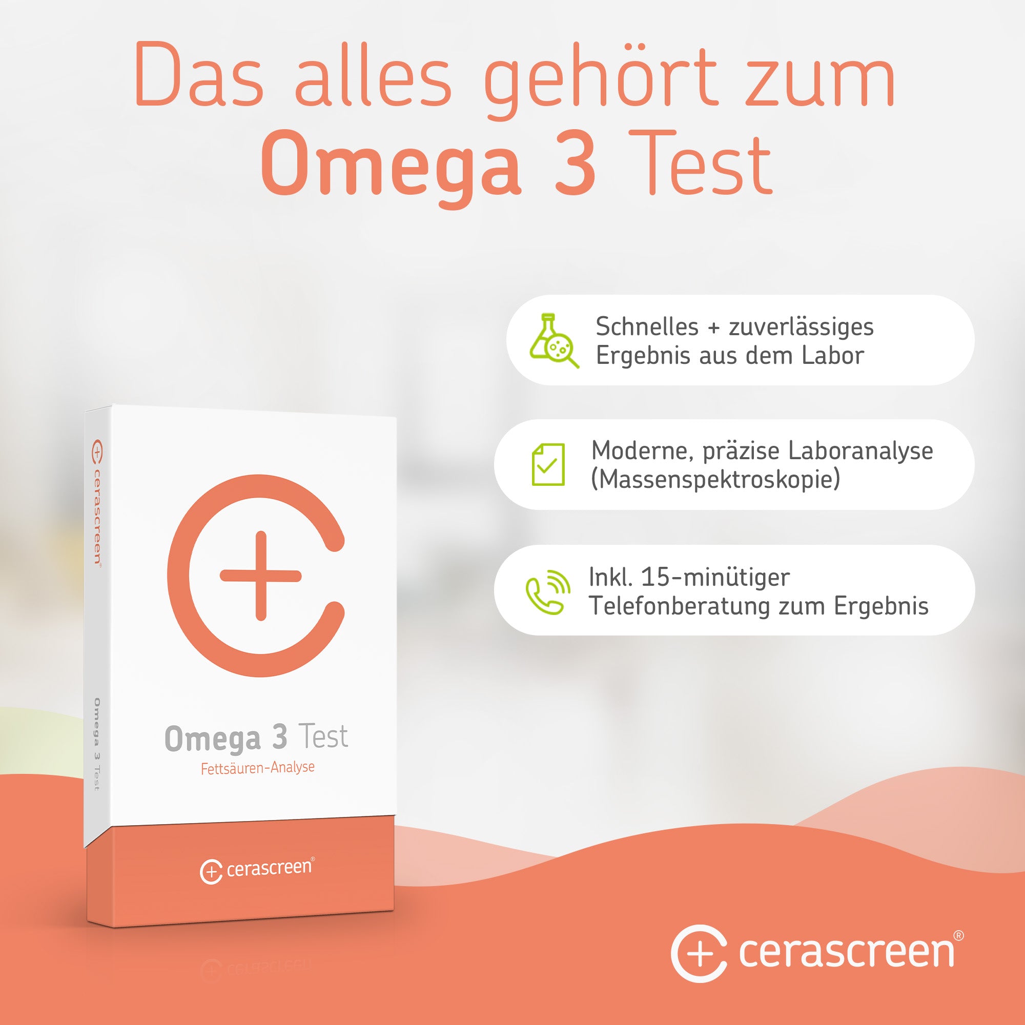cerascreen Omega-3 Test Bluttest Einzelpackung