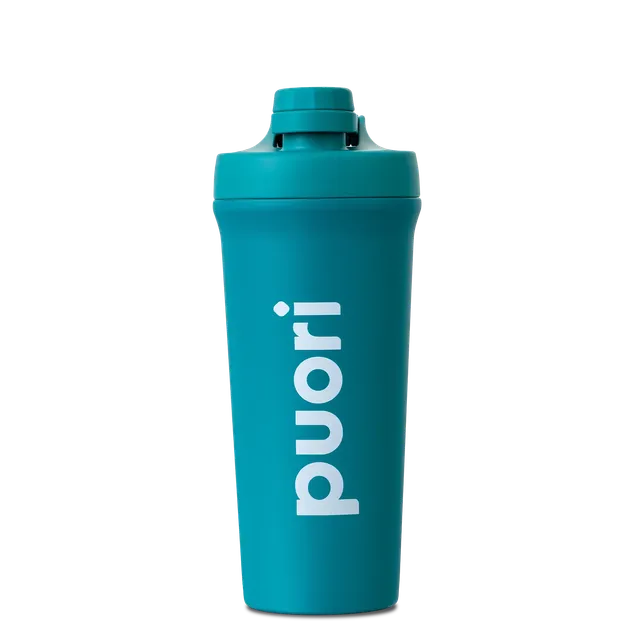 Puori Protein Powder Shaker Bottle Edelstahl 750 ml