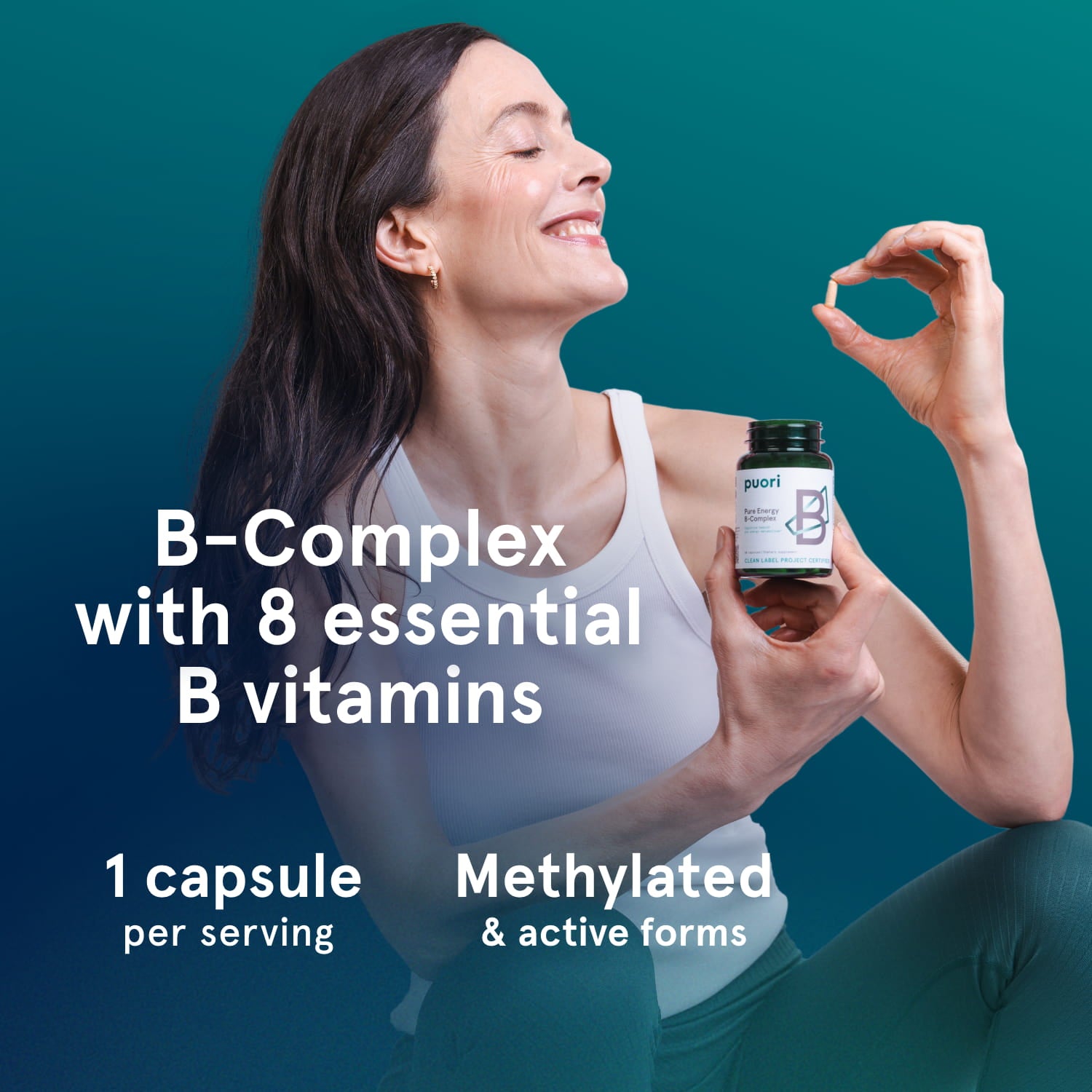 Puori Vitamins & Minerals B-Complex Pure Energy Kapseln B-Vitamine