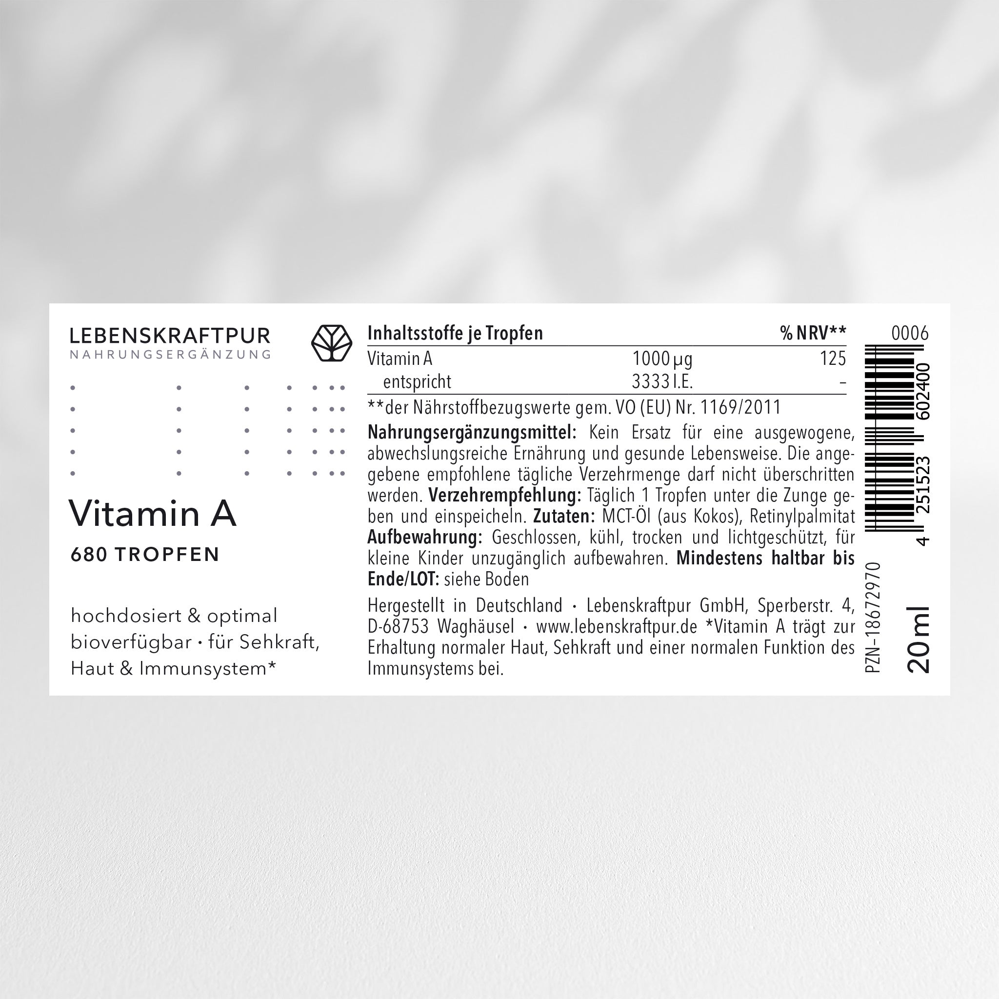 LebenskraftPur Vitamin D Box D3 K2 Set mit Magnesium
