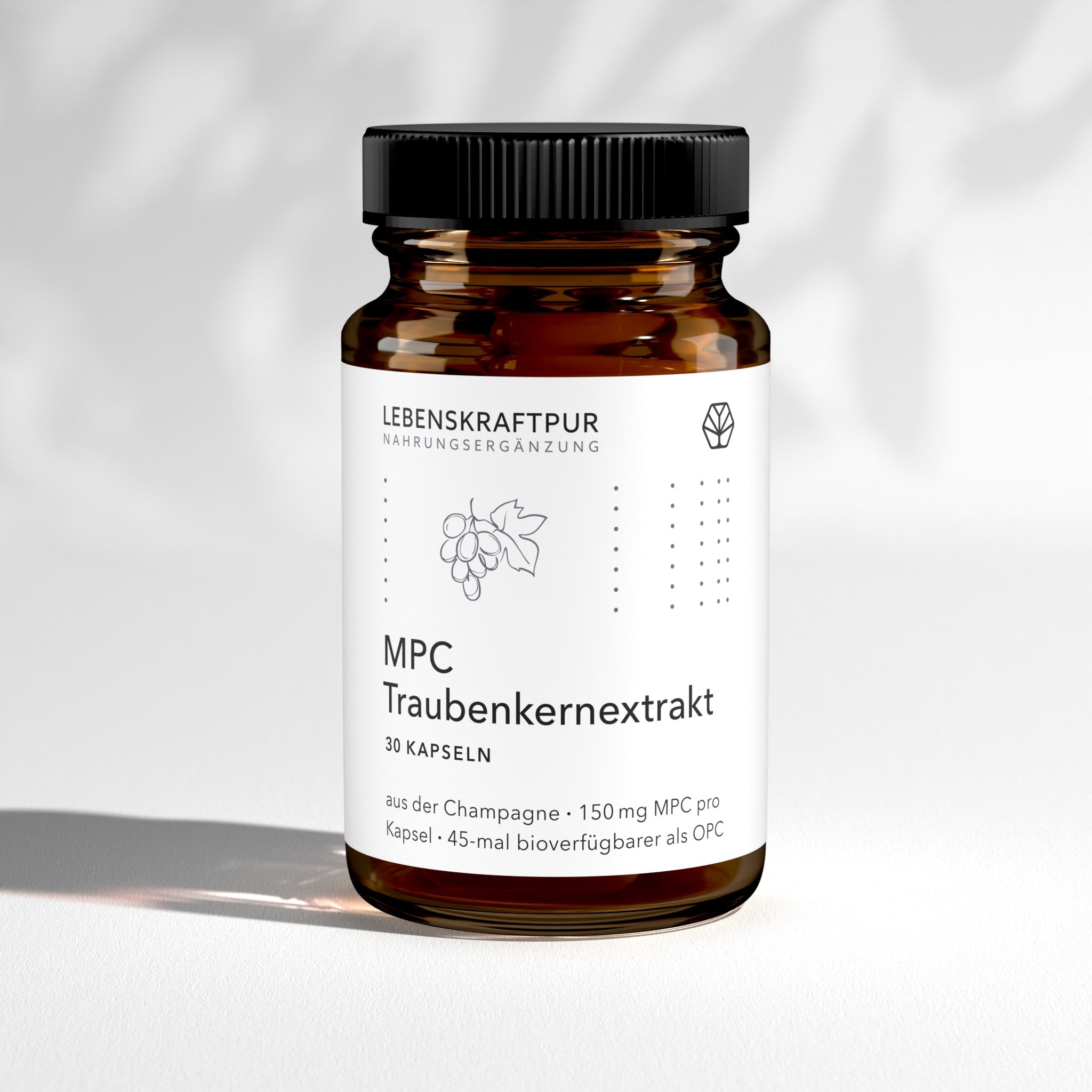 LebenskraftPur MPC Traubenkernextrakt Kapseln 60 Kapseln