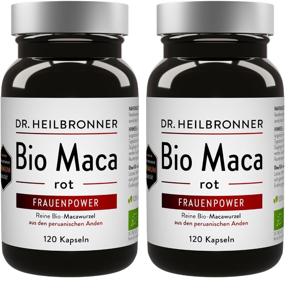 Dr. Heilbronner Vitalstoffe Bio Maca rot Kapseln 120 Stk Frauenpower