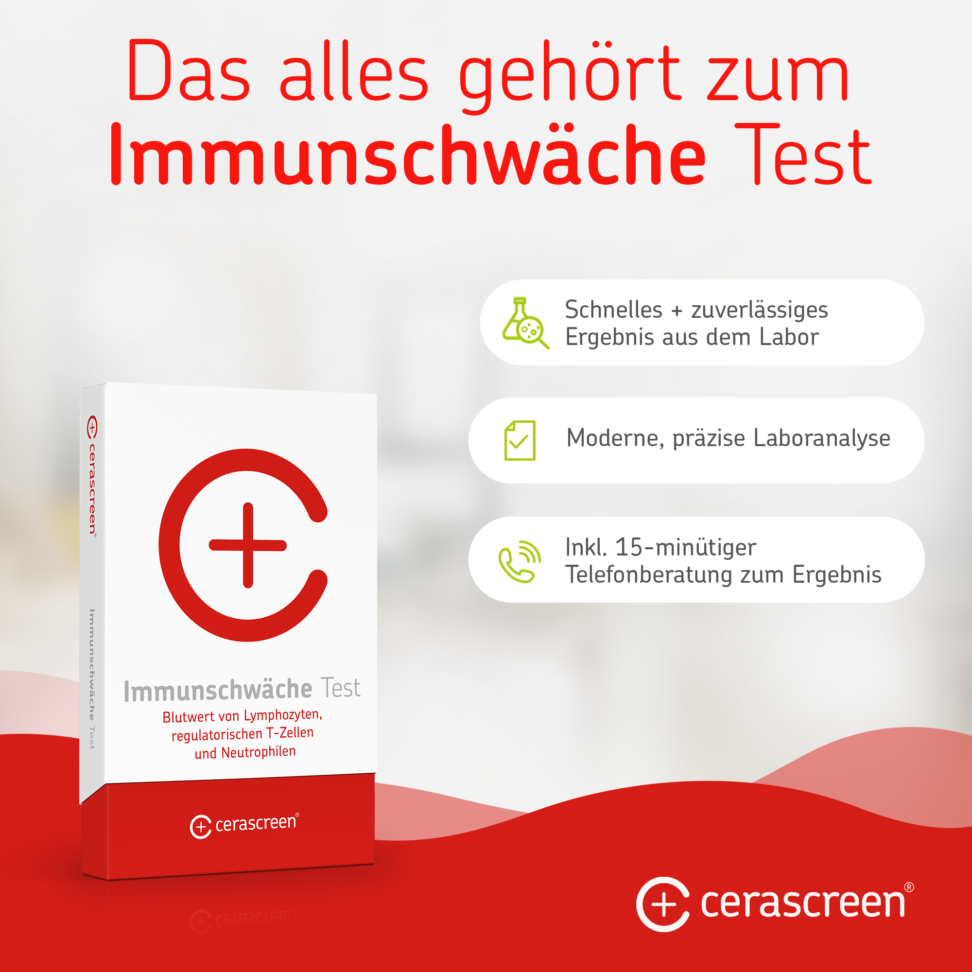 cerascreen Immunschwäche Test Bluttest Lymphozyten Zuhause