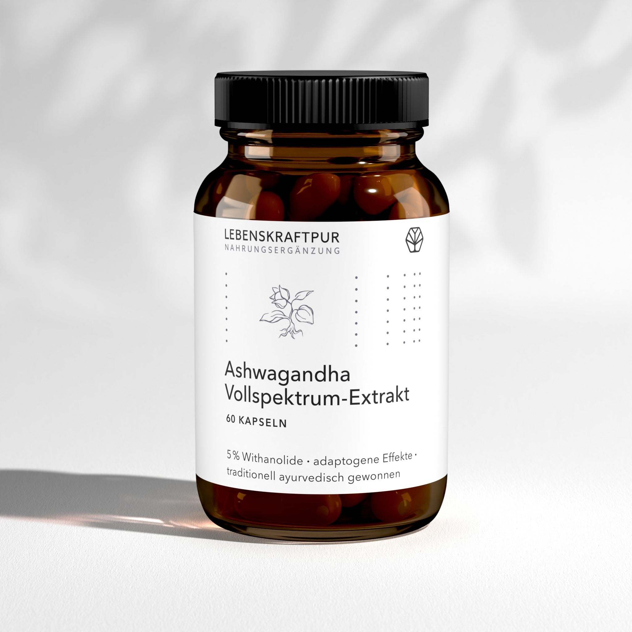LebenskraftPur Ashwagandha Vollspektrum-Extrakt Kapseln vegan