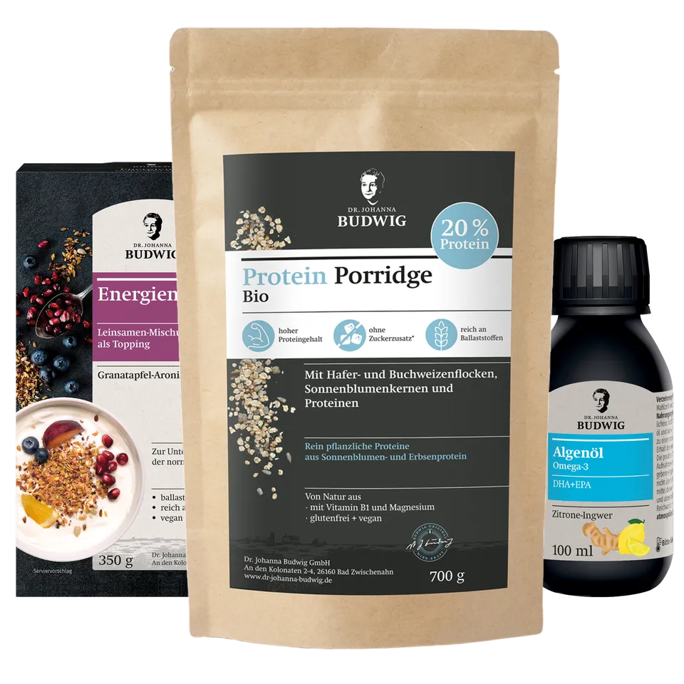 Dr. Johanna Budwig Svenjas Sport Paket Porridge Öl