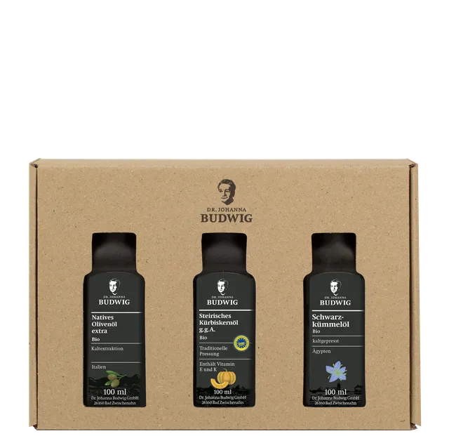 Dr. Johanna Budwig Vorteilspakete Pure Öle Probierpaket 3x100ml Bio