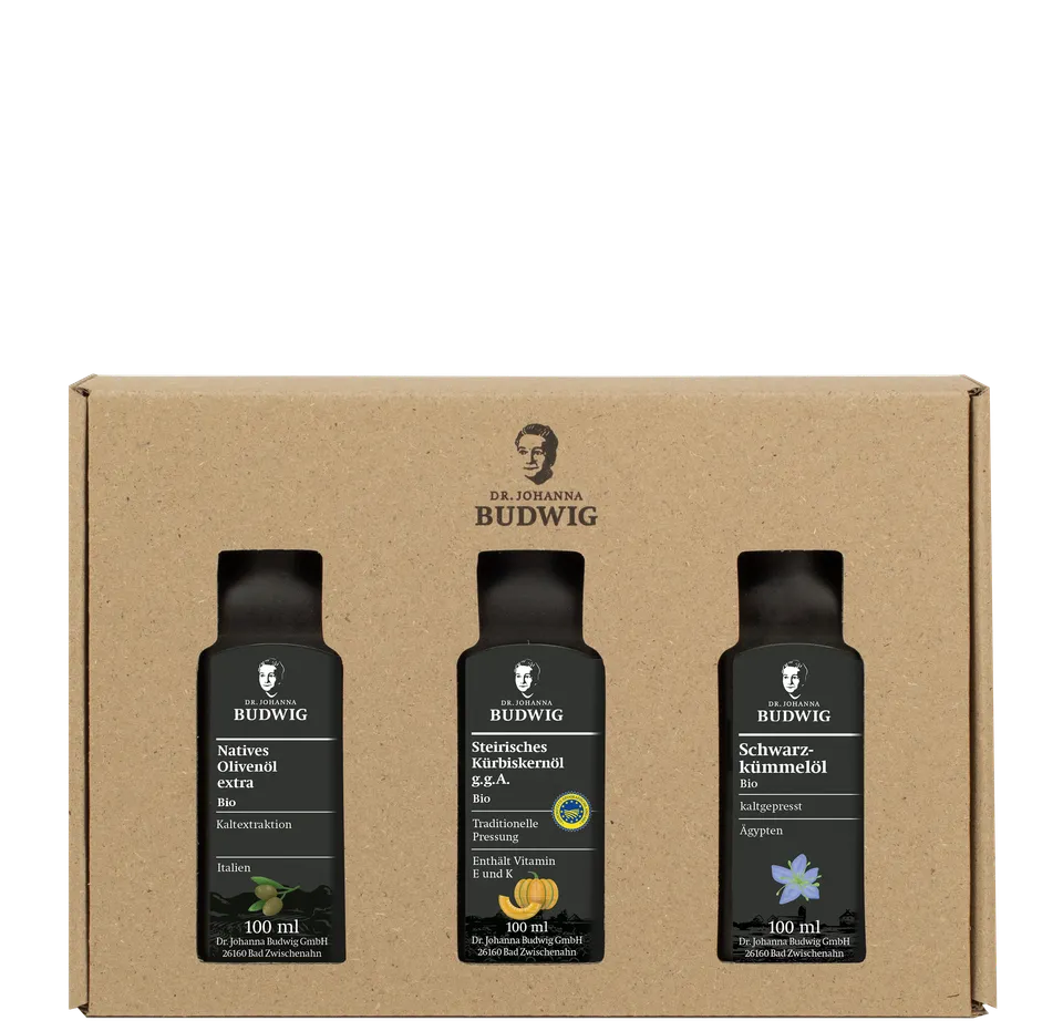 Dr. Johanna Budwig Vorteilspakete Pure Öle Probierpaket 3x100ml Bio