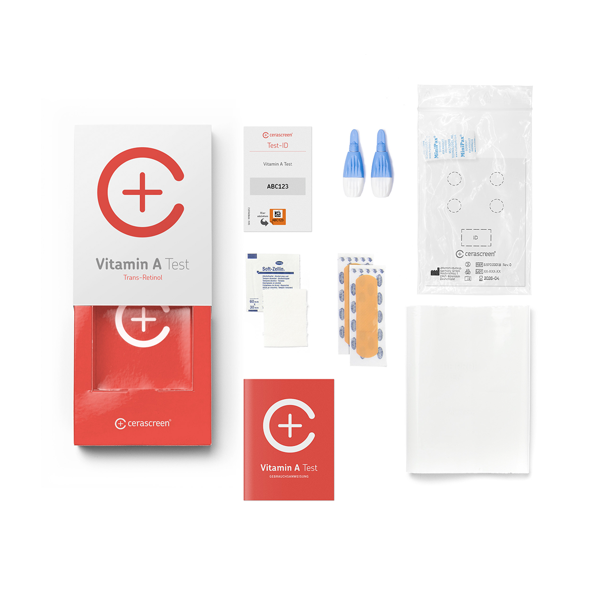cerascreen Vital Testkits Vitamin A Test Bluttest Trockenblut