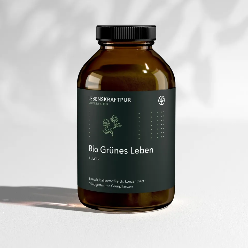 LebenskraftPur Superfood Bio Grünes Leben Pulver 14 Greens