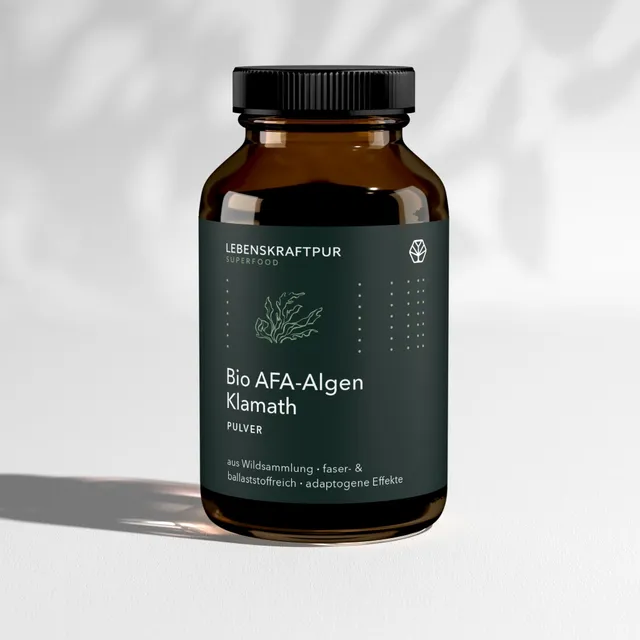 LebenskraftPur Superfood Bio AFA-Algen Klamath Pulver roh