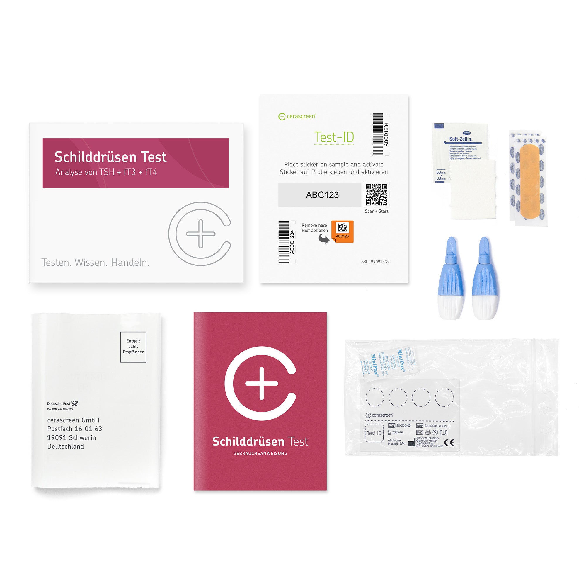 cerascreen Vital Schilddrüsen Test Bluttest Einzelpackung