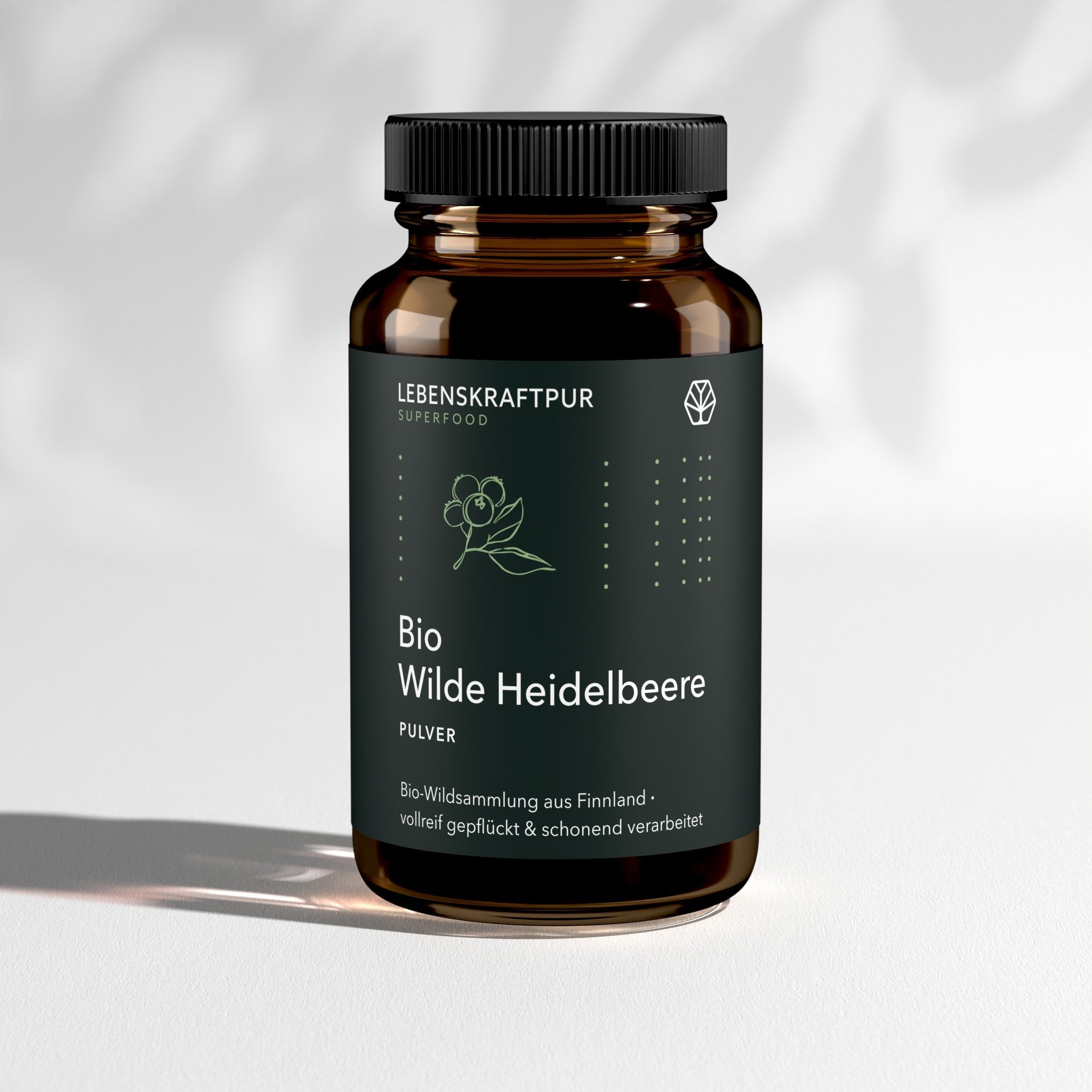 LebenskraftPur Bio Wilde Heidelbeere Pulver 200 g roh