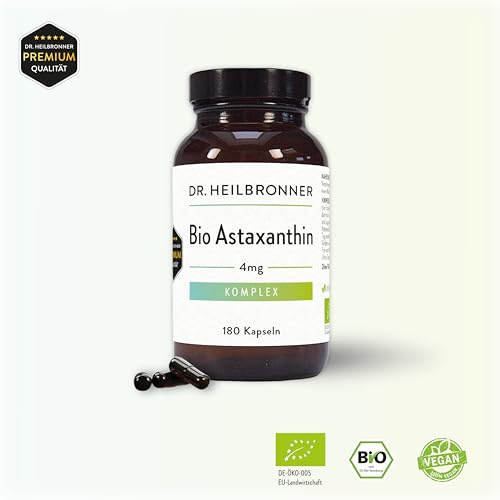 Dr. Heilbronner Bio-Astaxanthin Kapseln 180 Stk 4 mg vegan