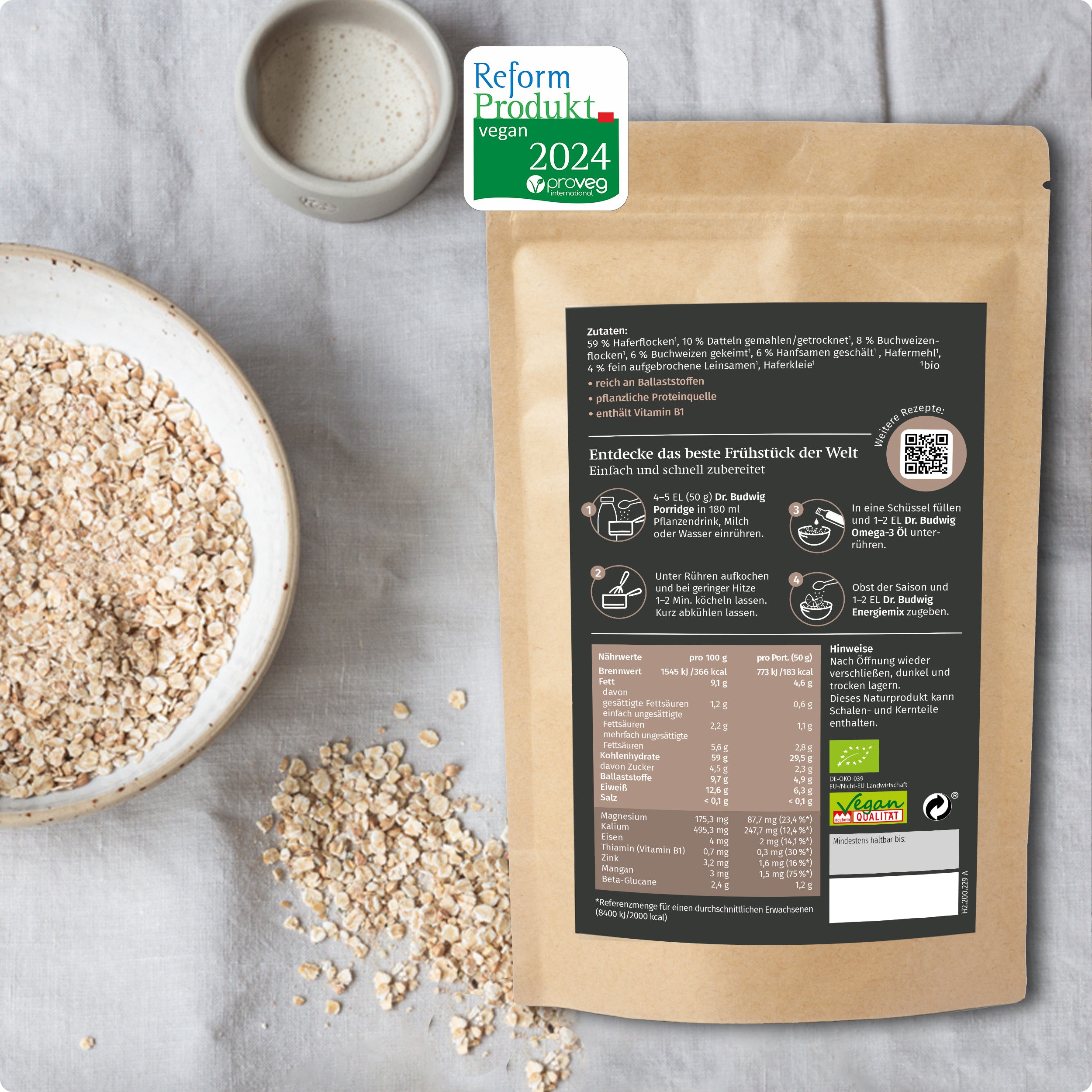 Dr. Johanna Budwig Vorteilspakete Porridge Kennenlern-Paket Protein