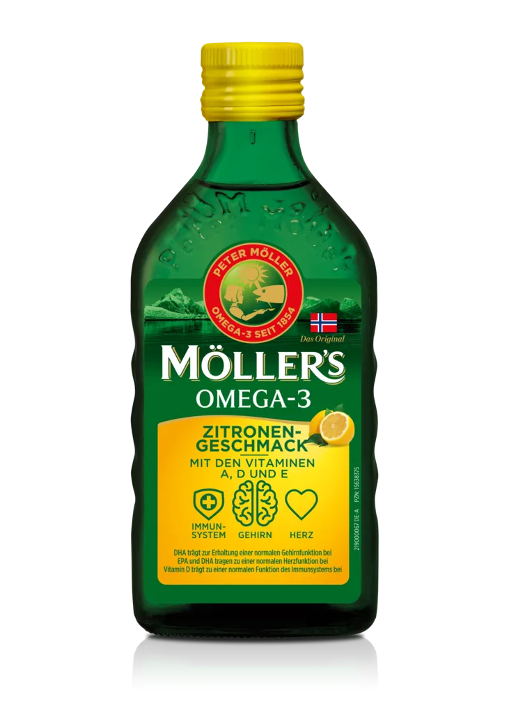 Möller's Cod Liver Oil Lebertran Zitrone mit Vitamin D