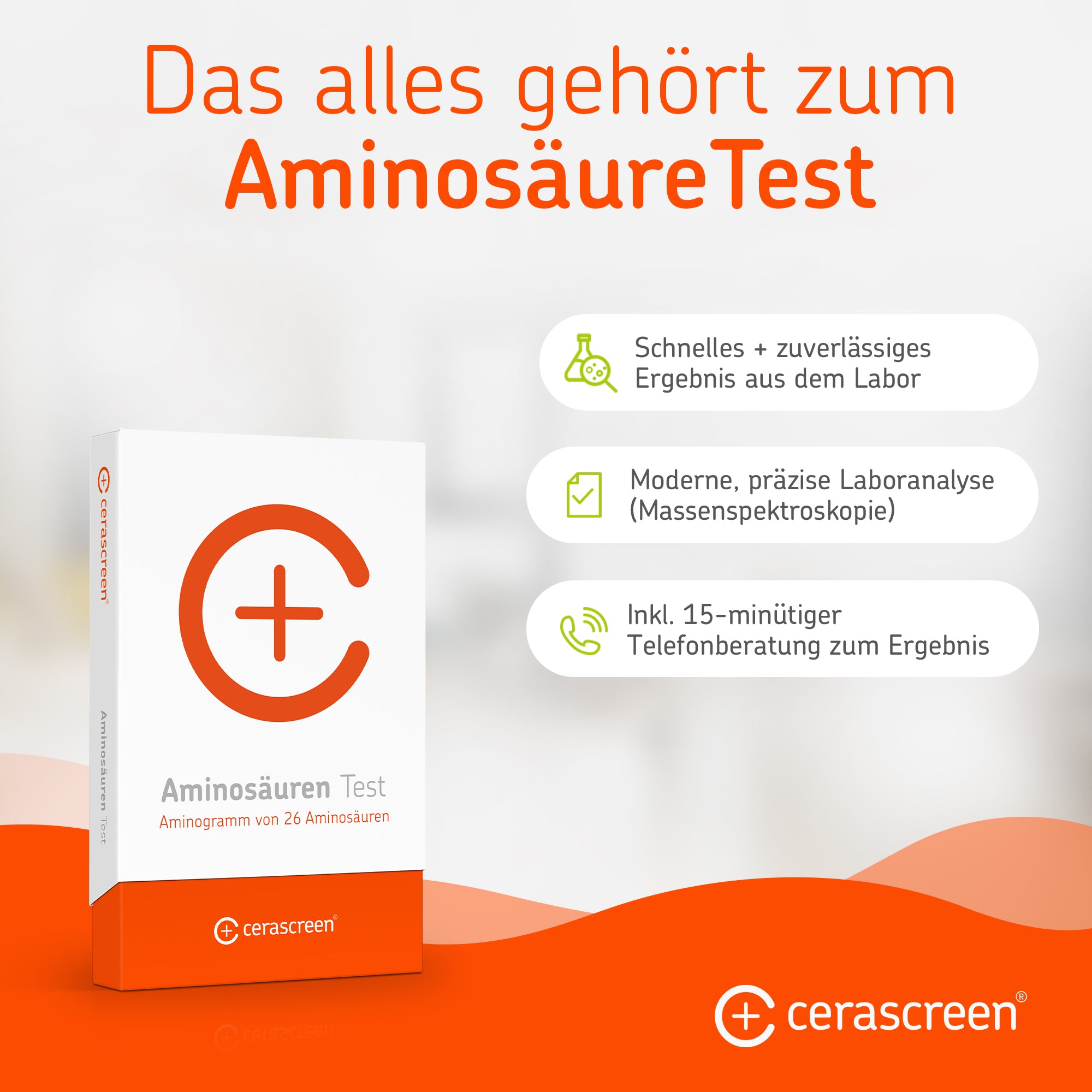 cerascreen Vital Aminosäuren Bluttest 21 Werte Einzelpackung