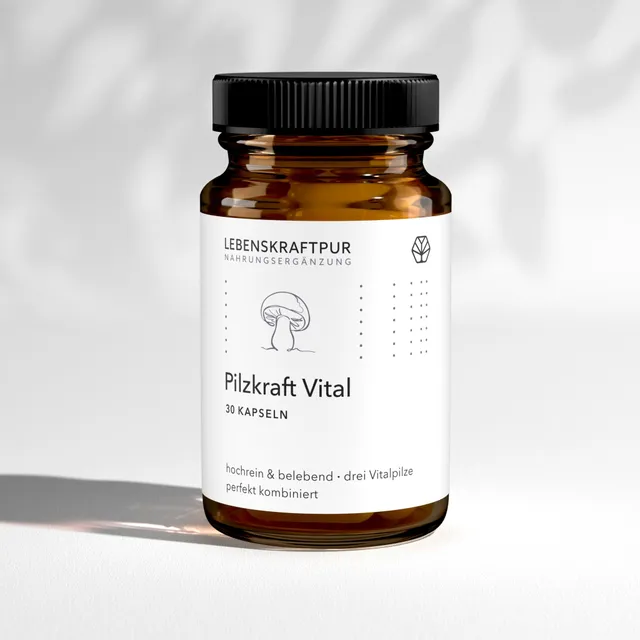 LebenskraftPur Pilzkraft Vital Kapseln Agaricus Cordyceps