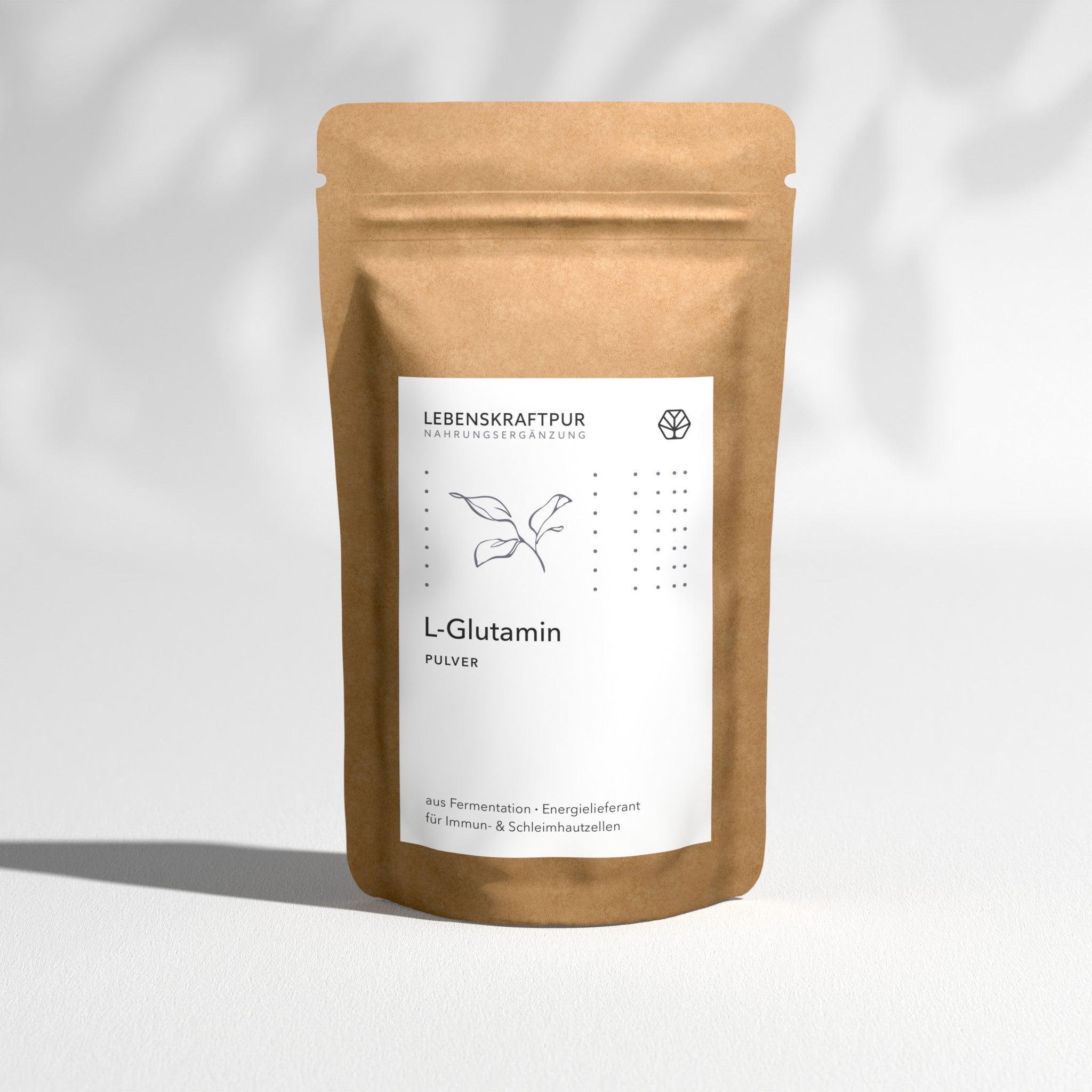 LebenskraftPur L-Glutamin Pulver Aminosäure vegan Fermentation