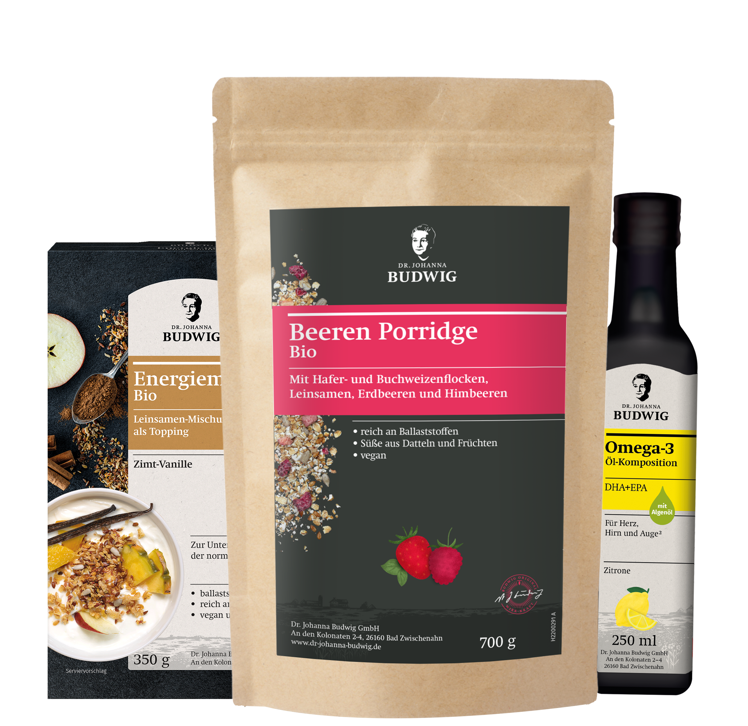Dr. Johanna Budwig Vorteilspakete Beeren Porridge Kennenlern-Paket
