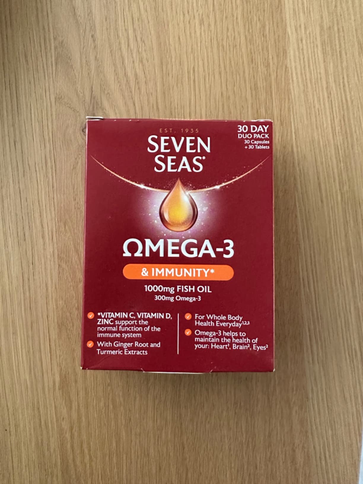 Seven Seas Omega-3 & Immunity Fischöl Kapseln 30 Tage Duopack