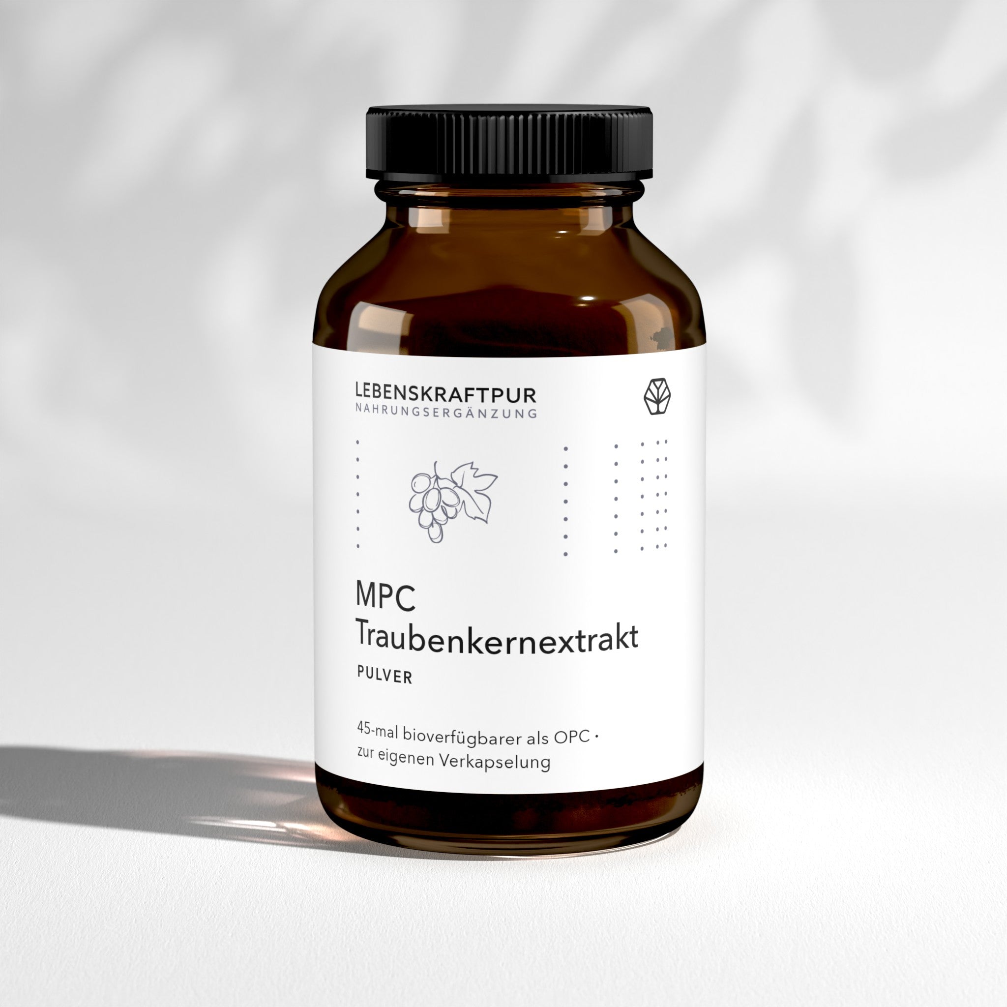 LebenskraftPur MPC Traubenkernextrakt Pulver 30% 200 Port.